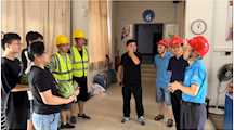 【主题教育】何兴道副校长深入现场指导学生公寓网络覆盖工程建设